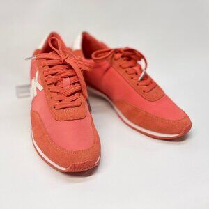 Michael Kors Stanton Trainer Leather Suede in Grapefruit | New with imperfection